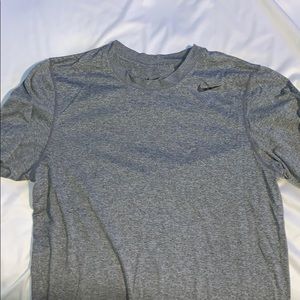 Gray Nike Exercise shirt.
